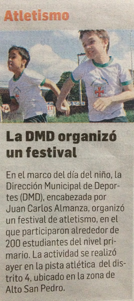 cmsta en el festival de atletismo 2013