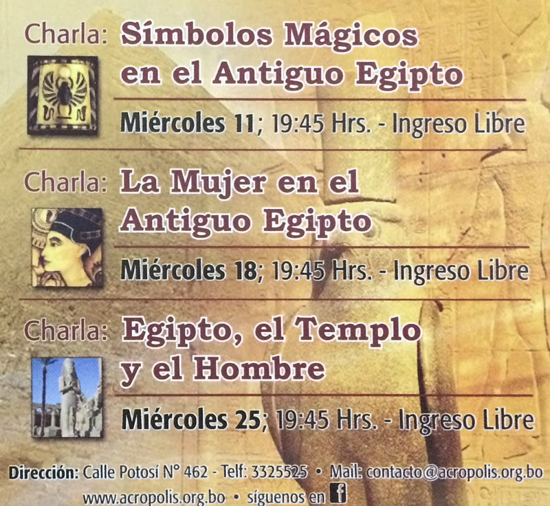 charlas de marzo